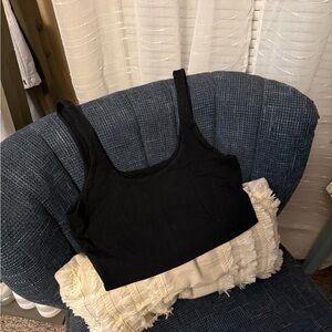 Wild Fable Black Crop Top